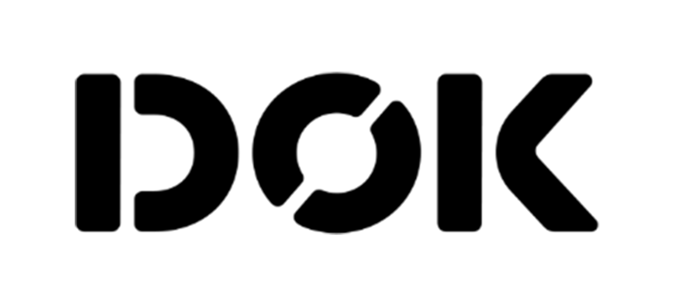 DOK Delft logo in bold, rounded black lettering.