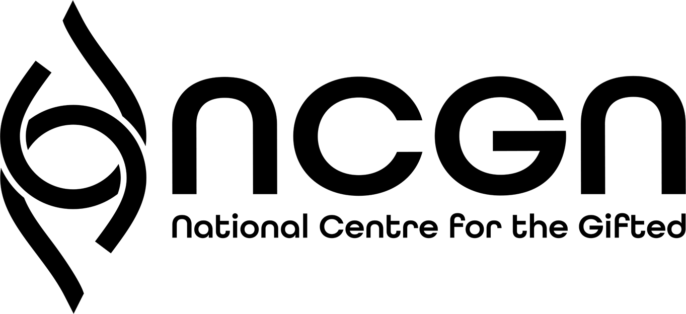 NCGN logo with abstract symbol and tagline 'National Centre for the Gifted'.